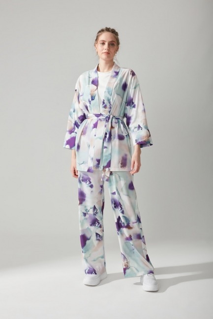 Mizalle - Batik Desenli Kimono