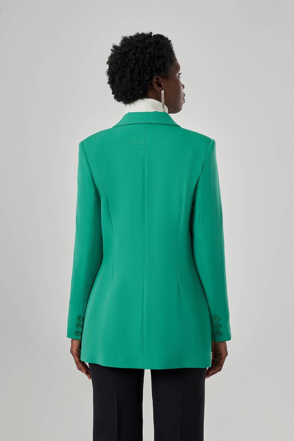 Double Basic Yeşil Ceket
