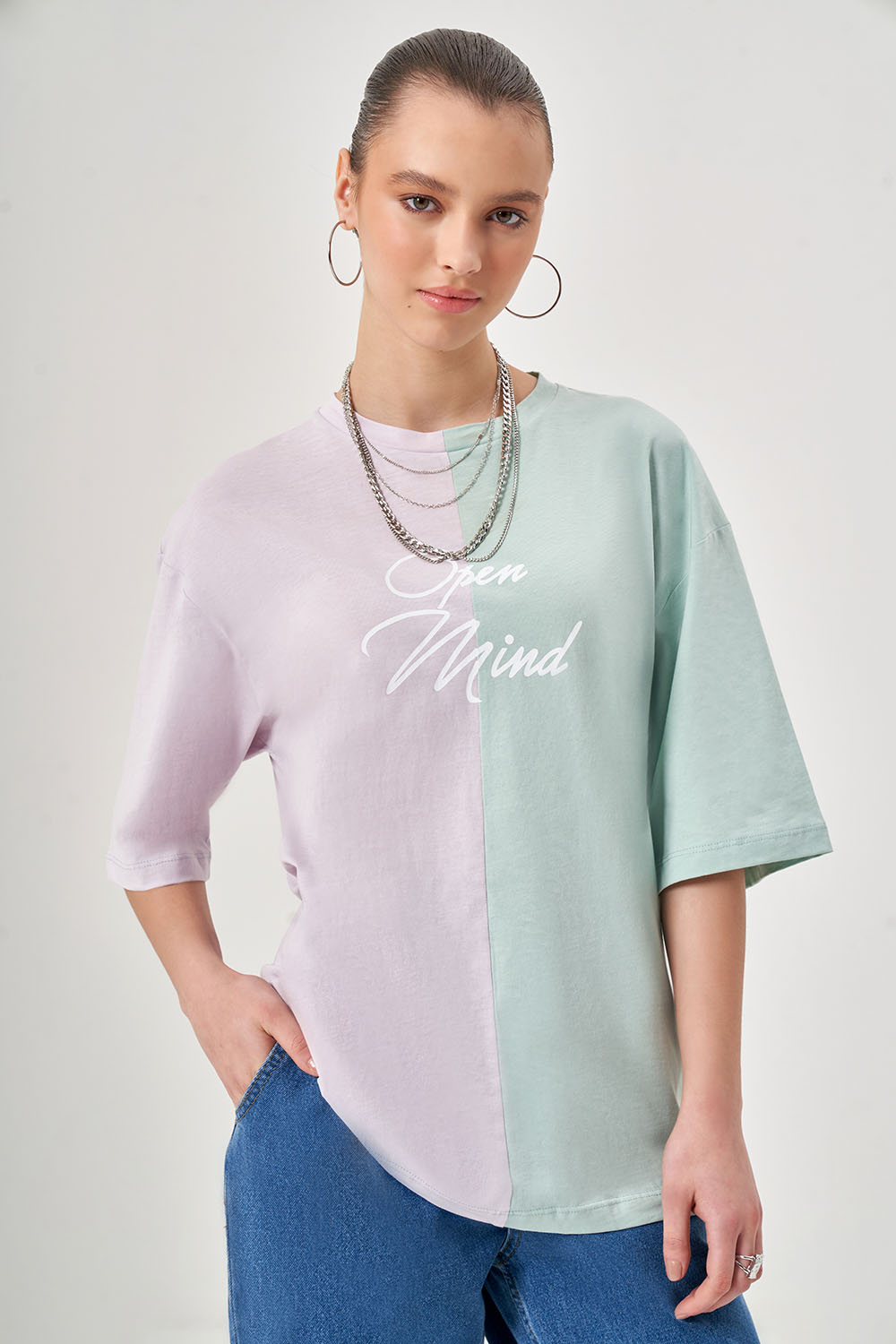 Color Printed Mint T-Shirt