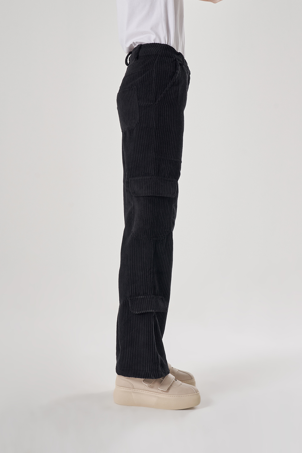 Corduroy Black Velvet Pants