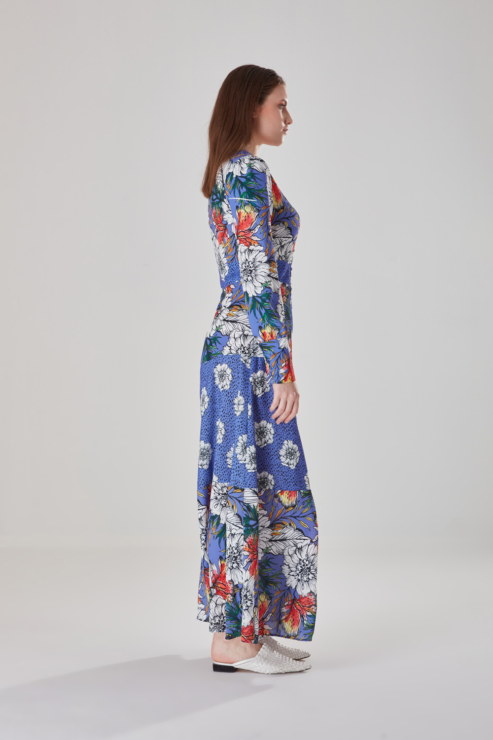 Double Variety Printed Maxi Dress