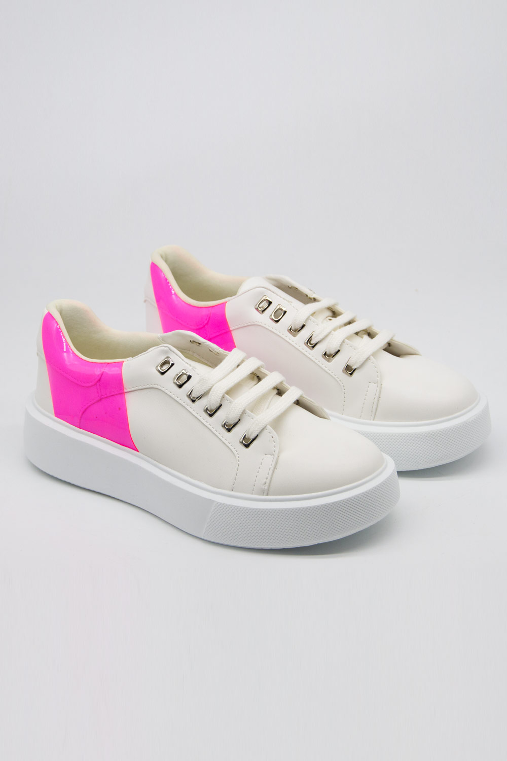 Neon Thick Sole Sneaker (Pink)