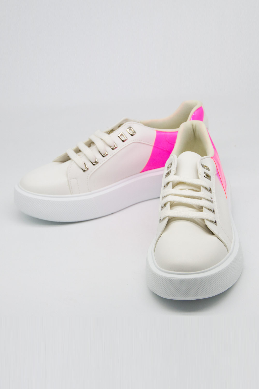 Neon Thick Sole Sneaker (Pink)