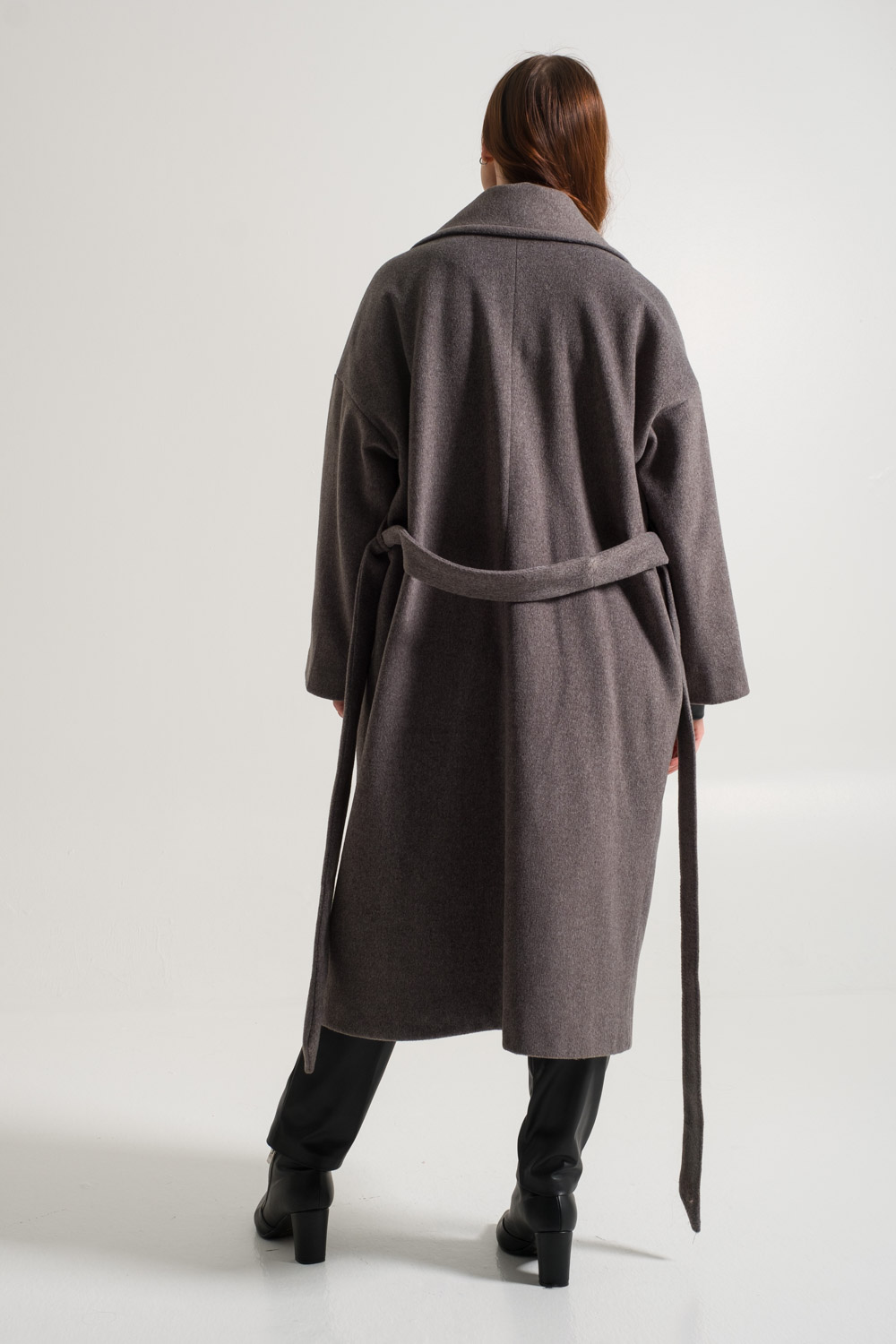 Oversize Grey Cachet Coat with Wide Pockets