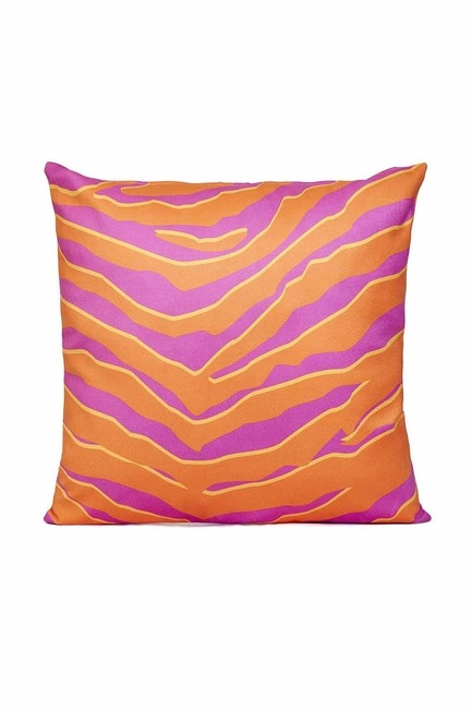 Mizalle - Patterned Pillow Cover 45x45 (Orange) 