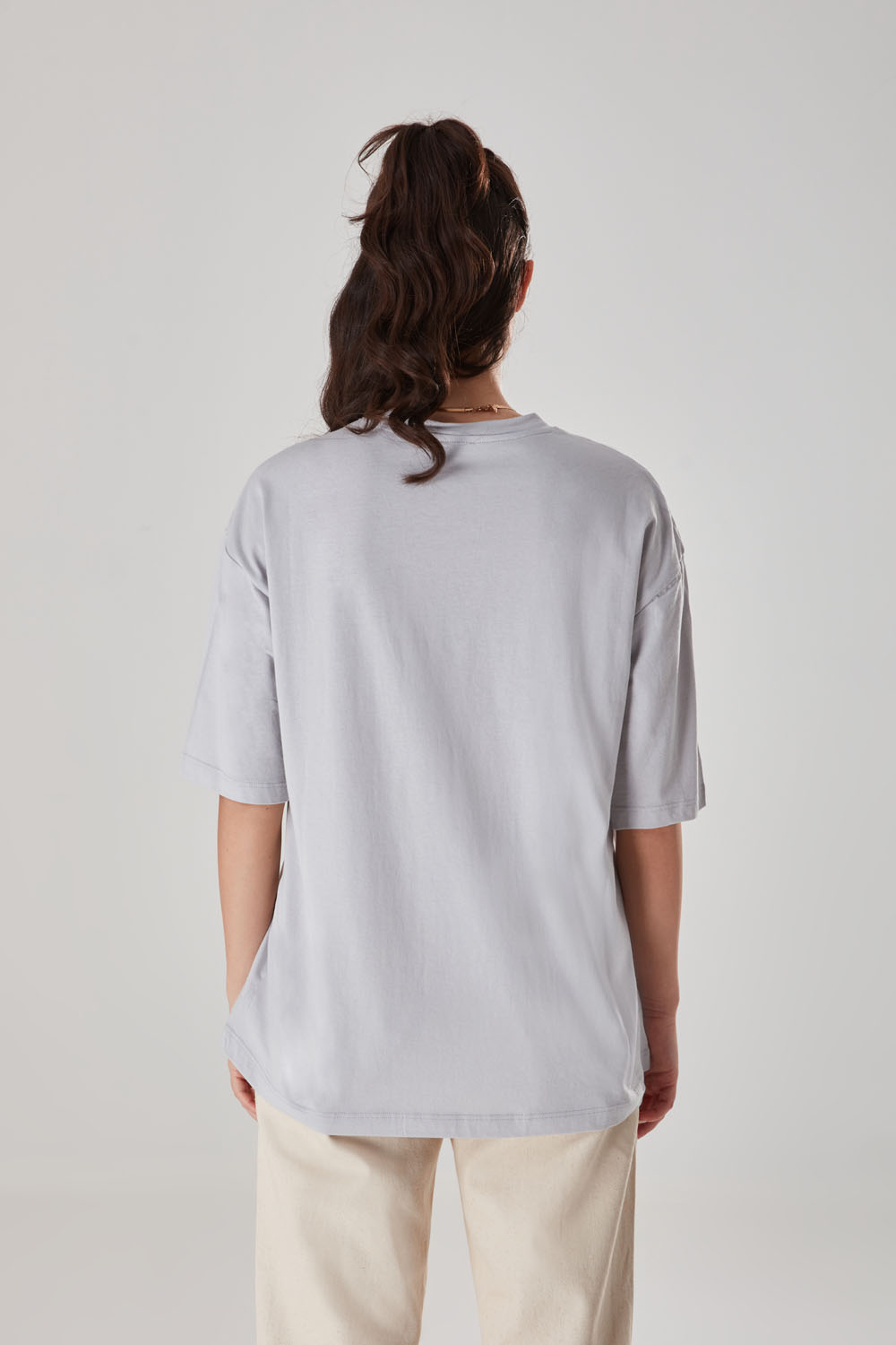 Pocket Detailed Gray T-Shirt