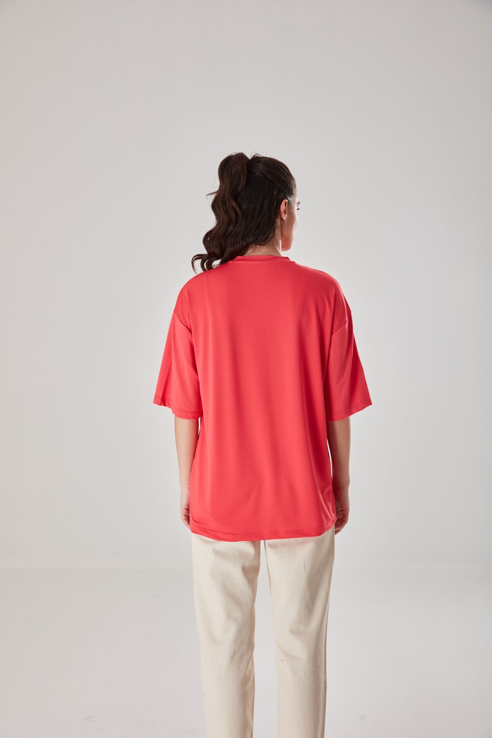 Pocket Detailed Red T-Shirt