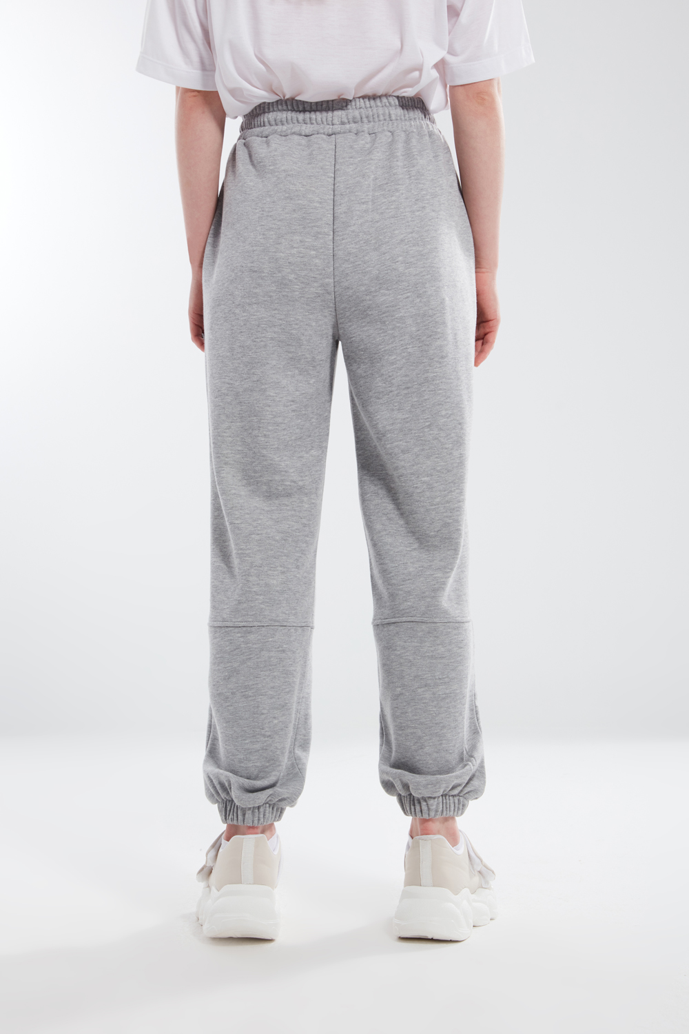 Printed Gray Jogger Sweatpants