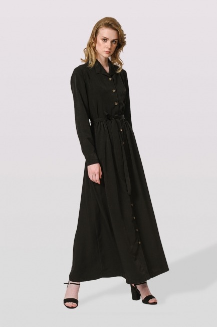 Mizalle - Shirt Dress (Black)