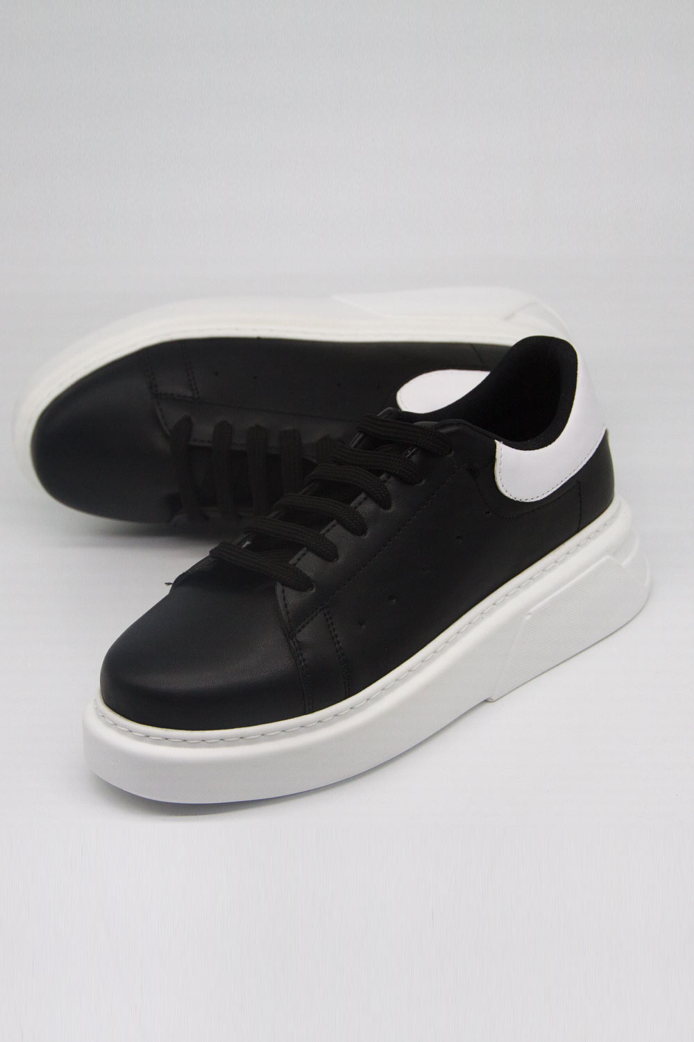 Thick Sole Black Sneaker