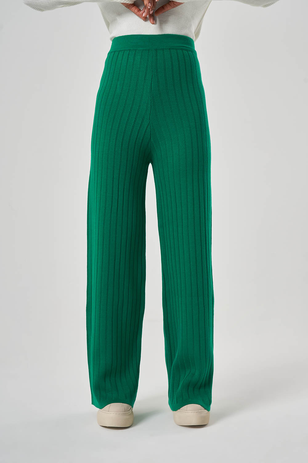 Fitilli Akrilik Yeşil Pantolon