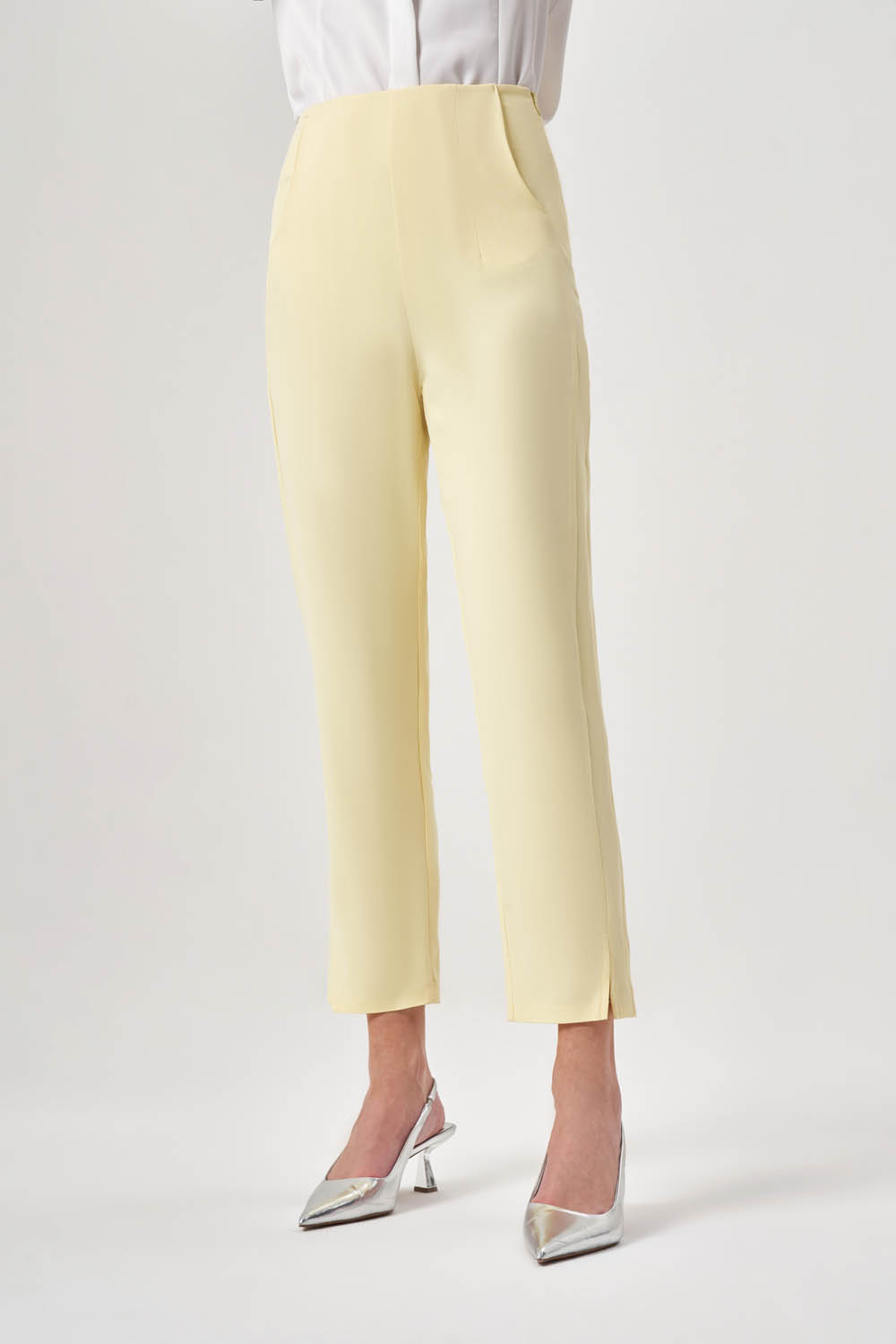 Pensli Basic Sarı Pantolon