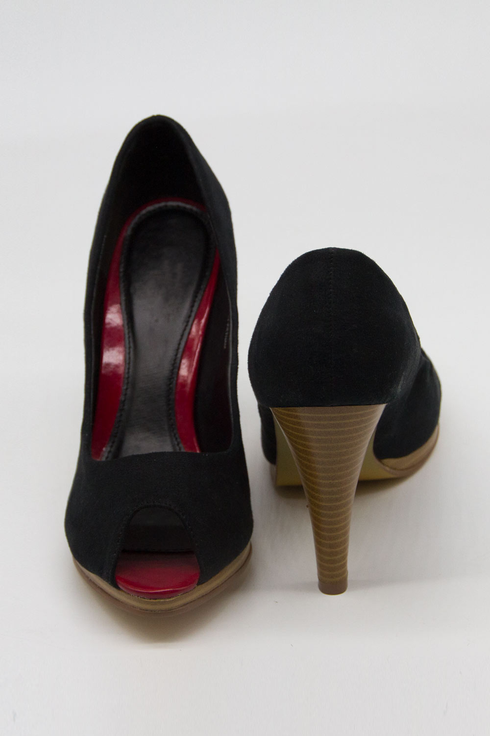 Topuklu Mikrosüet Ayakkabı (Siyah)